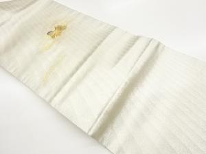 金彩螺鈿本金箔荒波に鴛鴦模様名古屋帯